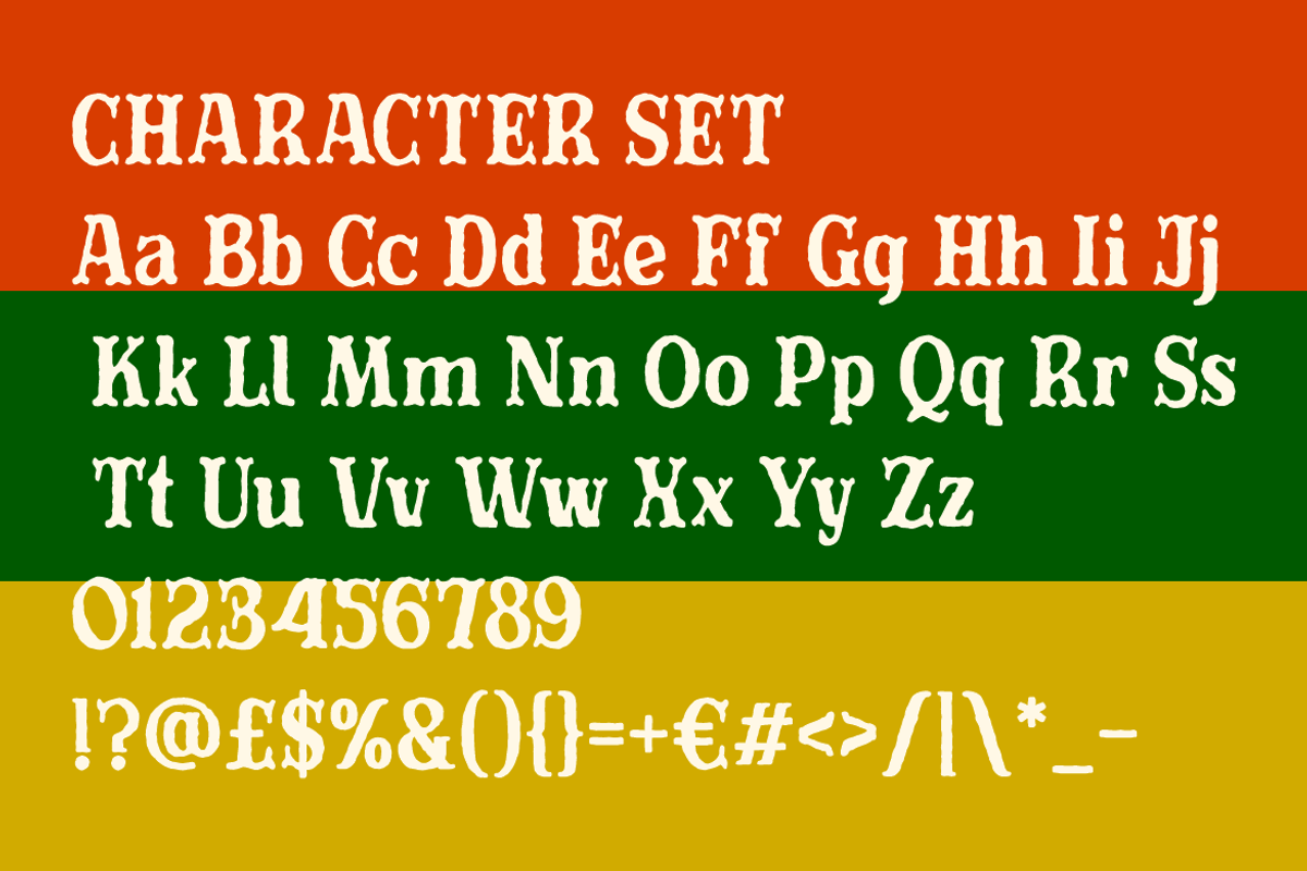 Carnival Street Rough Classic Displa, a Serif Font by PutraCetol Studio (Photo 5 of 5)