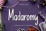 Madaromy Fun Advertisement Font, a Font by Creatype Studio (Thumbnail 1 of 8)