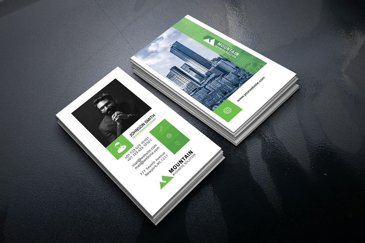 100 Business Card Template Bundle, a Business Card Template by Smashing_Studio (Photo 74 of 80)
