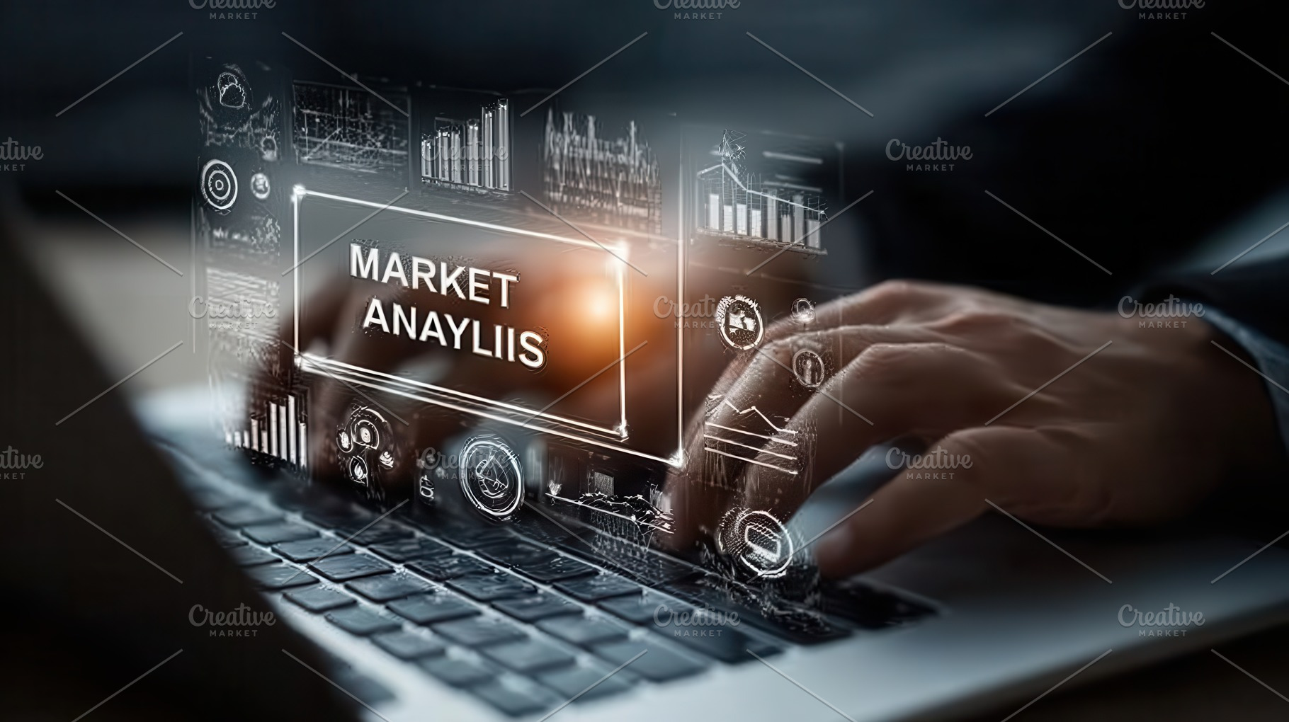 Market Analysis Data Analytics Lapto, a Photo by Pixeness Studio