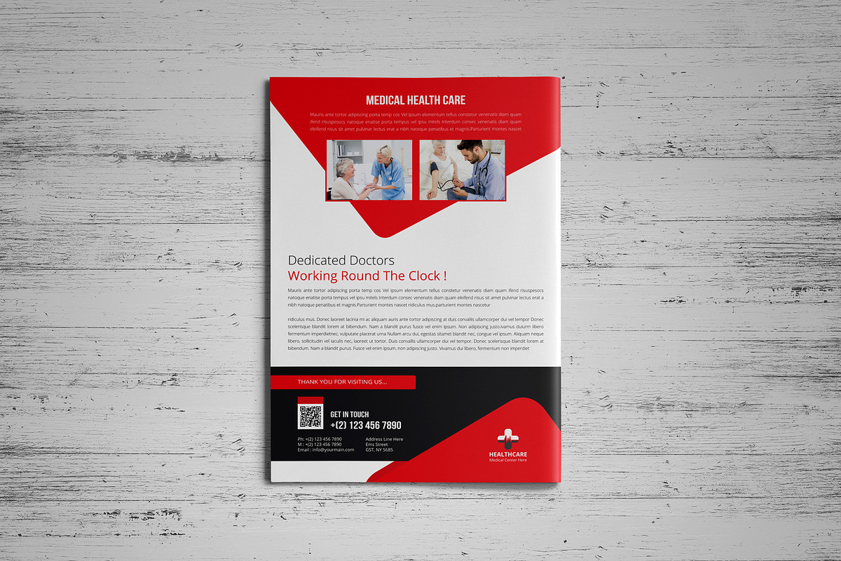 Medical Healthcare Brochure V4, a Brochure Template by JanySultana (Photo 5 of 10)