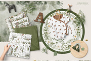 Evergreen Watercolor Forest, an Animal Illustration by Julia Dreams (Thumbnail 3 of 10)