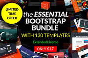 130 Essentials Templates Bundle DEAL, a Bootstrap Template by Bootstraptor (Thumbnail 1 of 21)