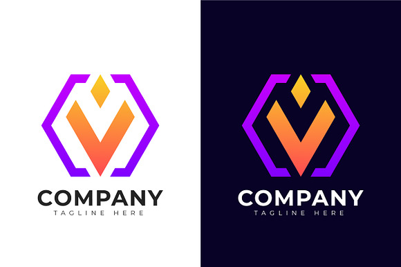 Letter V Logo Design Template