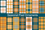 #232 Seasonal Pixel Ornaments, a Pattern Graphic by Plaid4You (Thumbnail 1 of 5)
