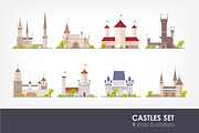 Set of ancient castles, fortresses, an Object Illustration by Good Studio (Thumbnail 1 of 4)