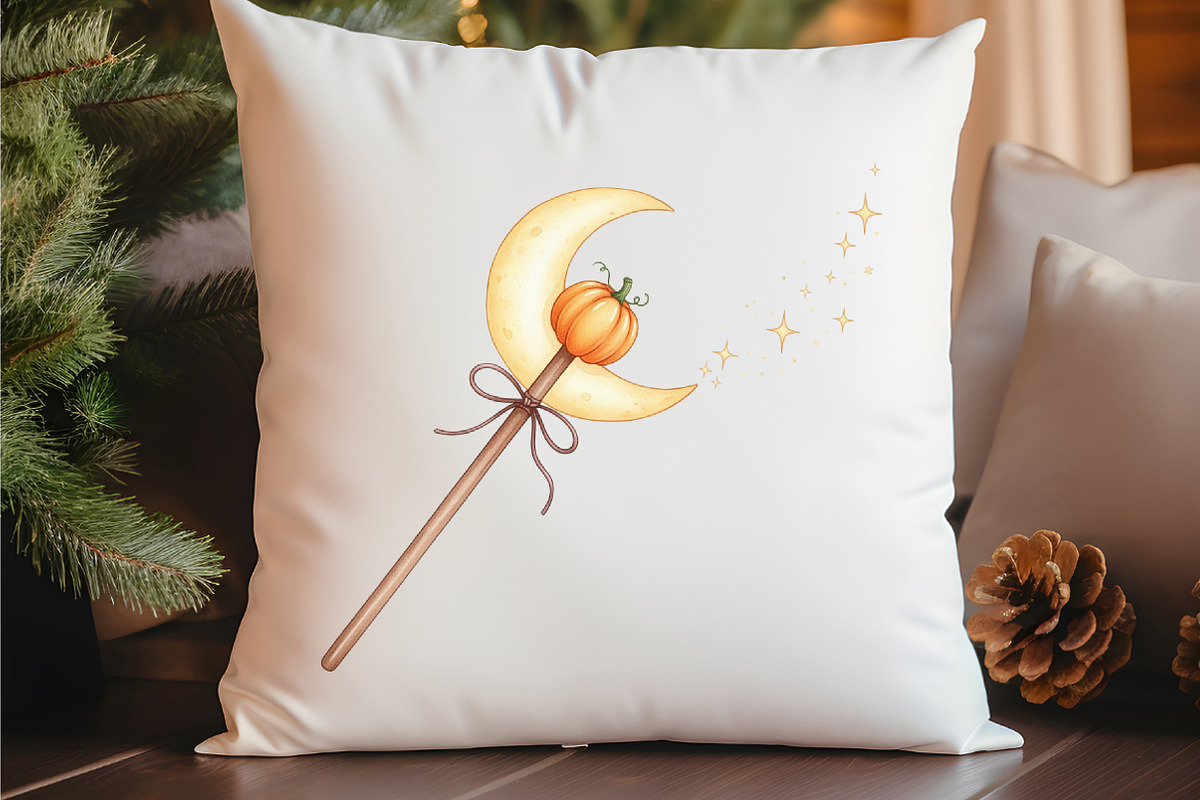 Dreamy Cute Halloween Clipart, an Illustration by Watercolor design (Photo 4 of 6)