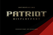 PATRIOT, a Font by herulogo (Thumbnail 1 of 5)