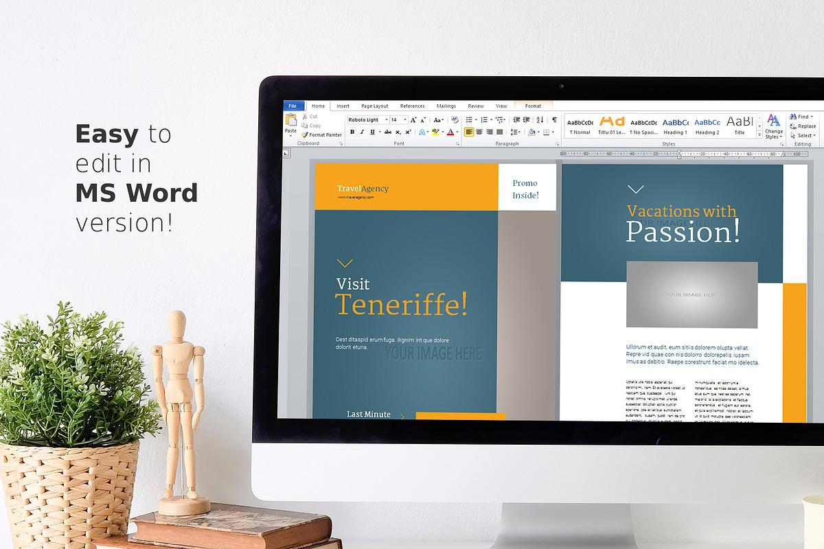 Travel Brochure Template, a Brochure Template by Sabin (Photo 6 of 7)