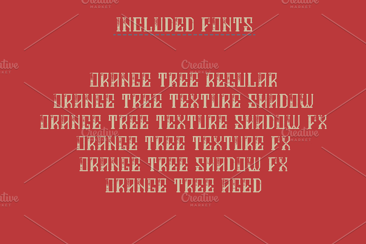 Orange Tree Typeface preview 5
