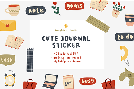 Journal Sticker for Goodnotes | PNG