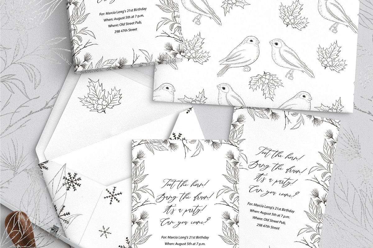 Winterland collection, an Animal Illustration by BilberryCreates (Photo 6 of 6)