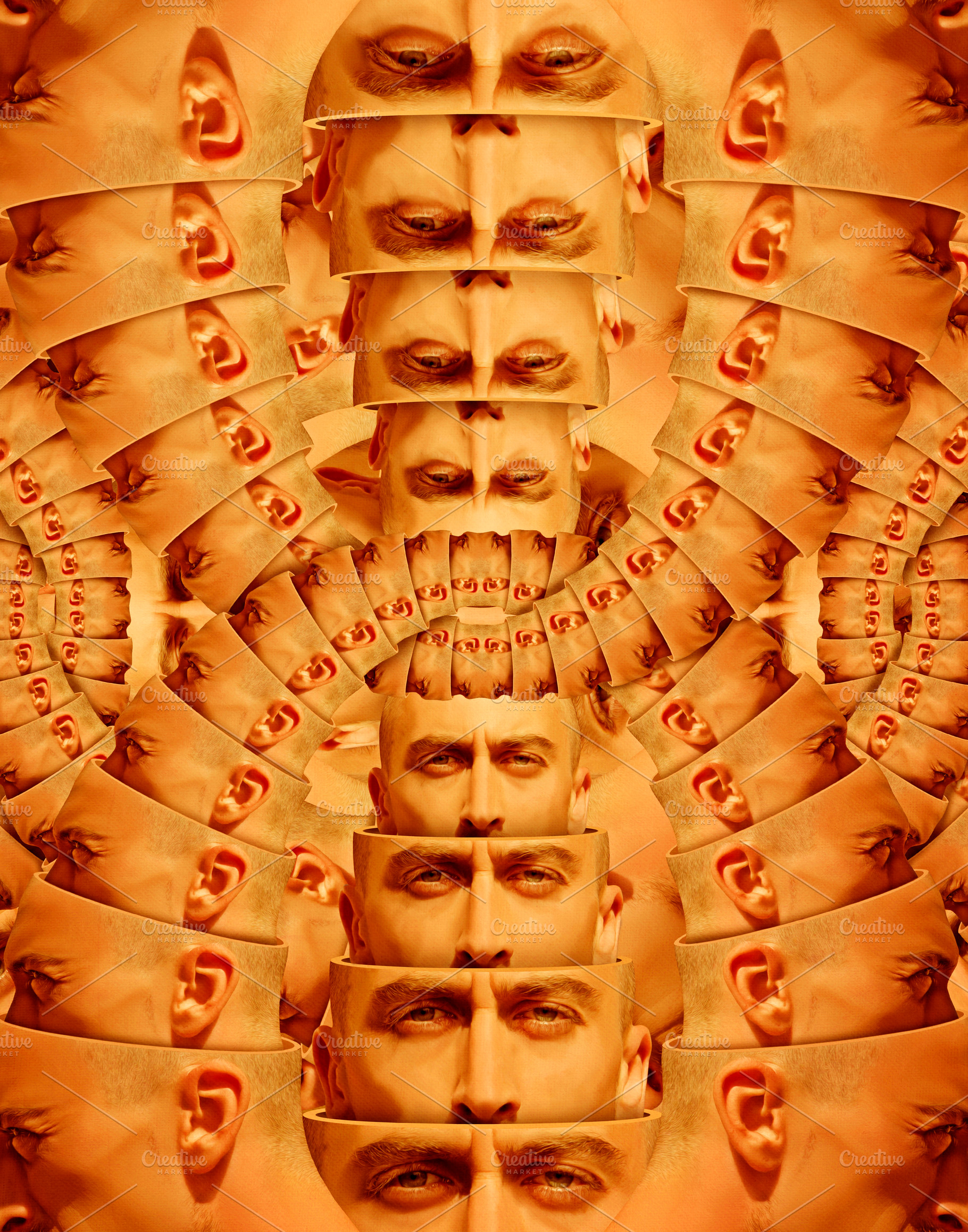Surrealistic portrait of a man, a Person Photo by Psychopicture