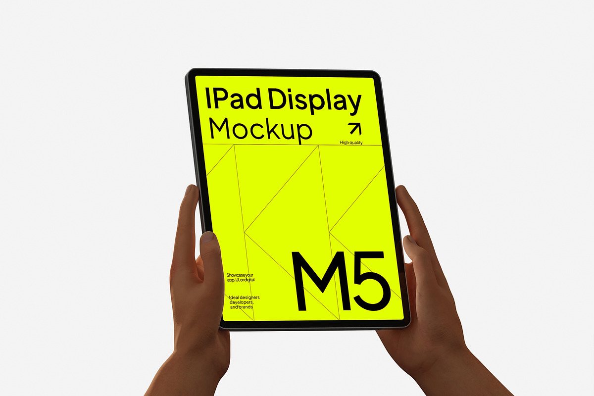 iPad hand holding Mockup, an iPad Mockup by Unerispace (Photo 5 of 5)