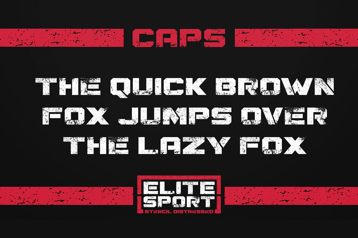ELITE SPORT FONT SET, a Sans Serif Font by Alphabet Agency (Photo 11 of 13)