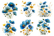 Meadow wildflowers Clipart, an Illustration by Designworld (Thumbnail 3 of 8)