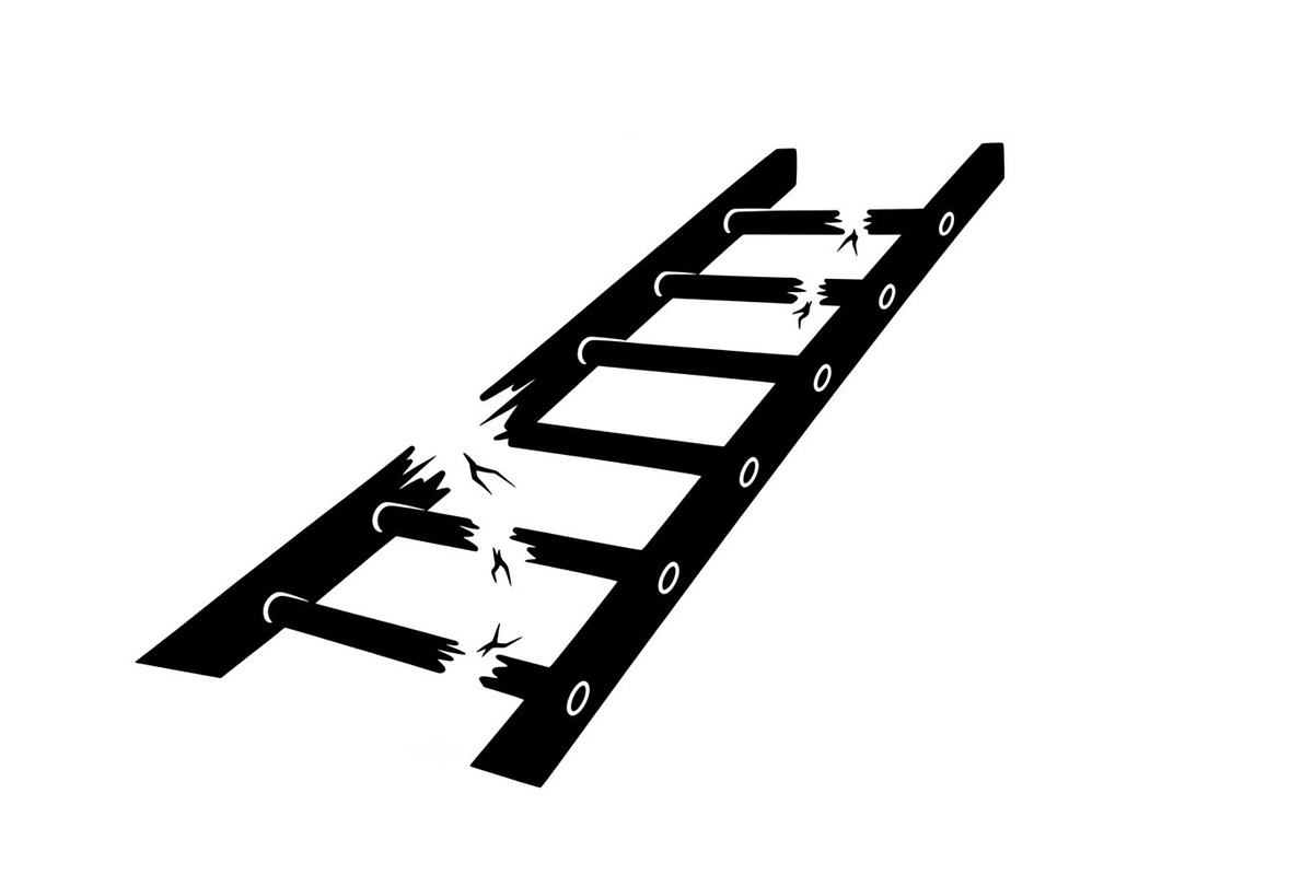 50 Broken Ladder Silhouette Bundle, an Illustration by Designs_River (Photo 2 of 51)