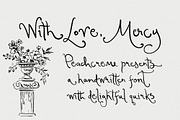With Love, Mercy // Quirky Font, a Handwritten Font by PeachCreme (Thumbnail 8 of 8)