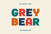 Grey Bear Modern Playful Kid Font, a Sans Serif Font by Andika Fez (Thumbnail 1 of 9)