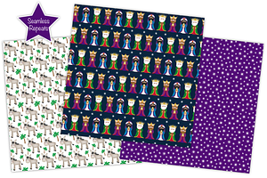 Christmas Nativity Digital Paper