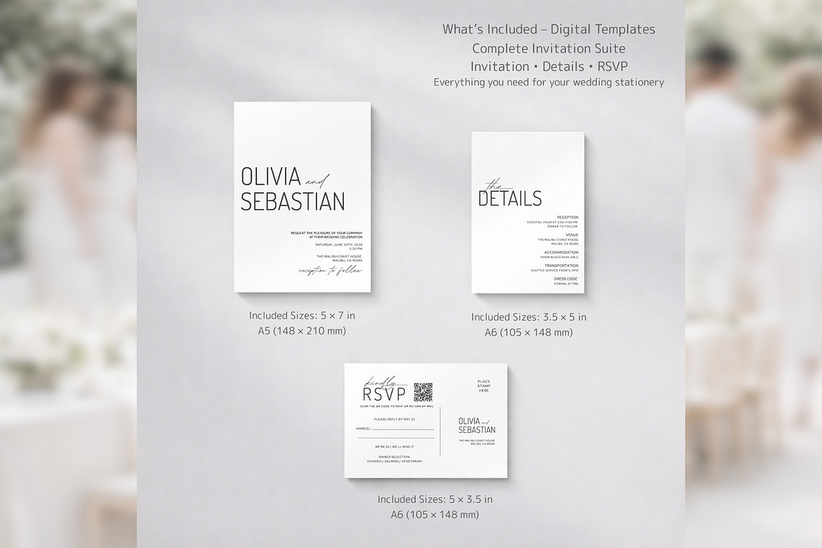 Botanical Invitation Canva bd011, an Invitation Template by TyphoonStudio (Photo 2 of 10)