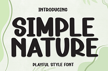 Simple Nature | Script Font