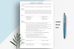 HR CV Template, Resume Template