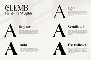 Clemb - Ligature Display Font, a Serif Font by Ekahermawan (Thumbnail 2 of 14)