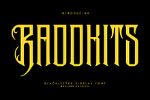 Raddkits Blackletter Display Font