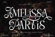 Amelissa Partis, a Serif Font by Madjack.font (Thumbnail 1 of 11)