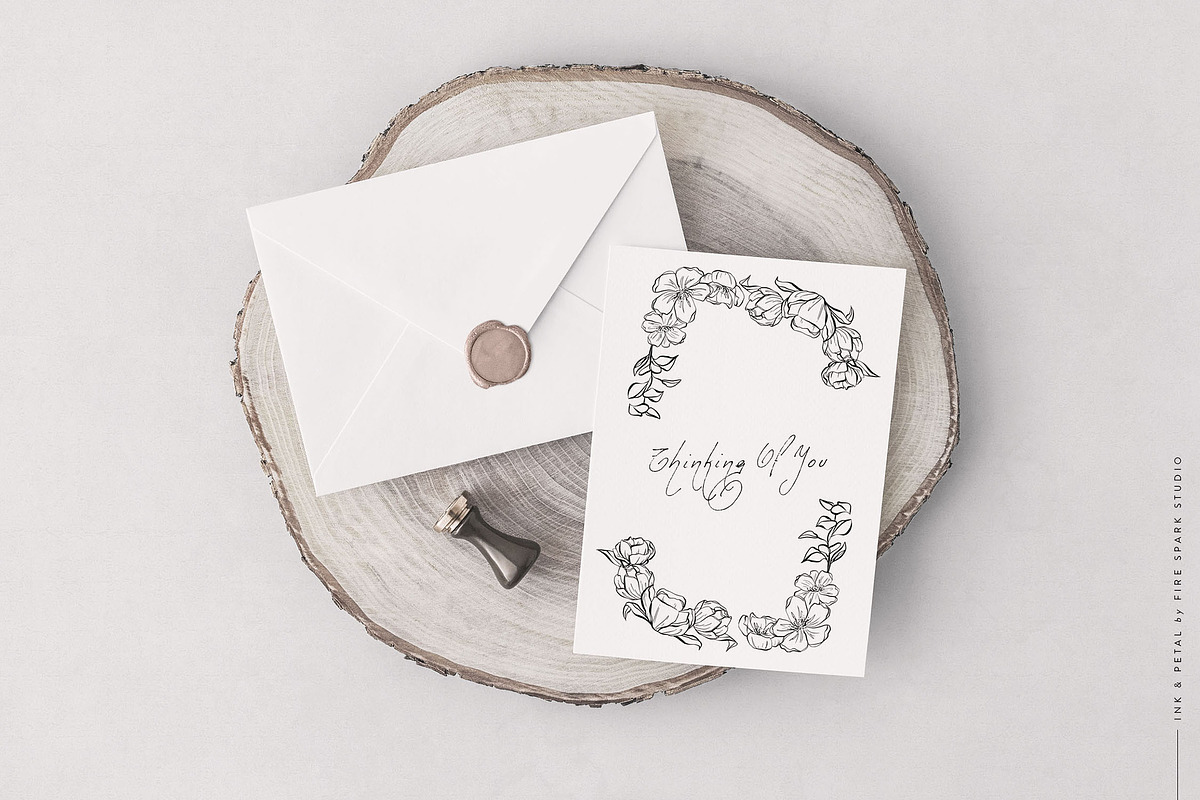 Ink and Petal Floral Vectors, an Object Graphic by Fire Spark Studio (Photo 8 of 8)