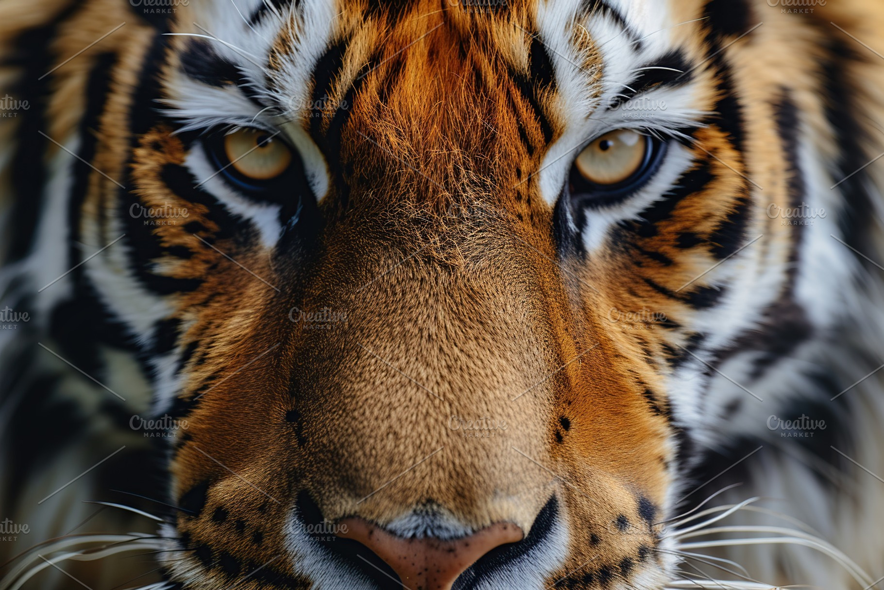 Portrait of bengal tiger, closeup, an Animal Photo by AlyaAnd