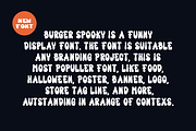 Burger Spooky - Food Font, a Handwritten Font by QR Design Studio (Thumbnail 4 of 9)