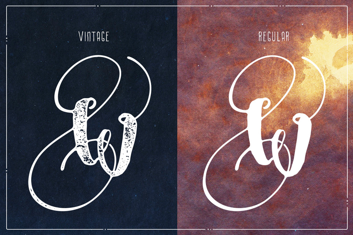 Angeline Font + SWASHES preview 2