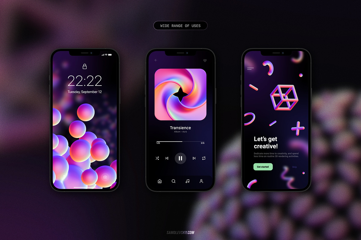 3D Shapes Collection – 90 Renders, an Object Graphic by Samolevsky (Photo 3 of 13)