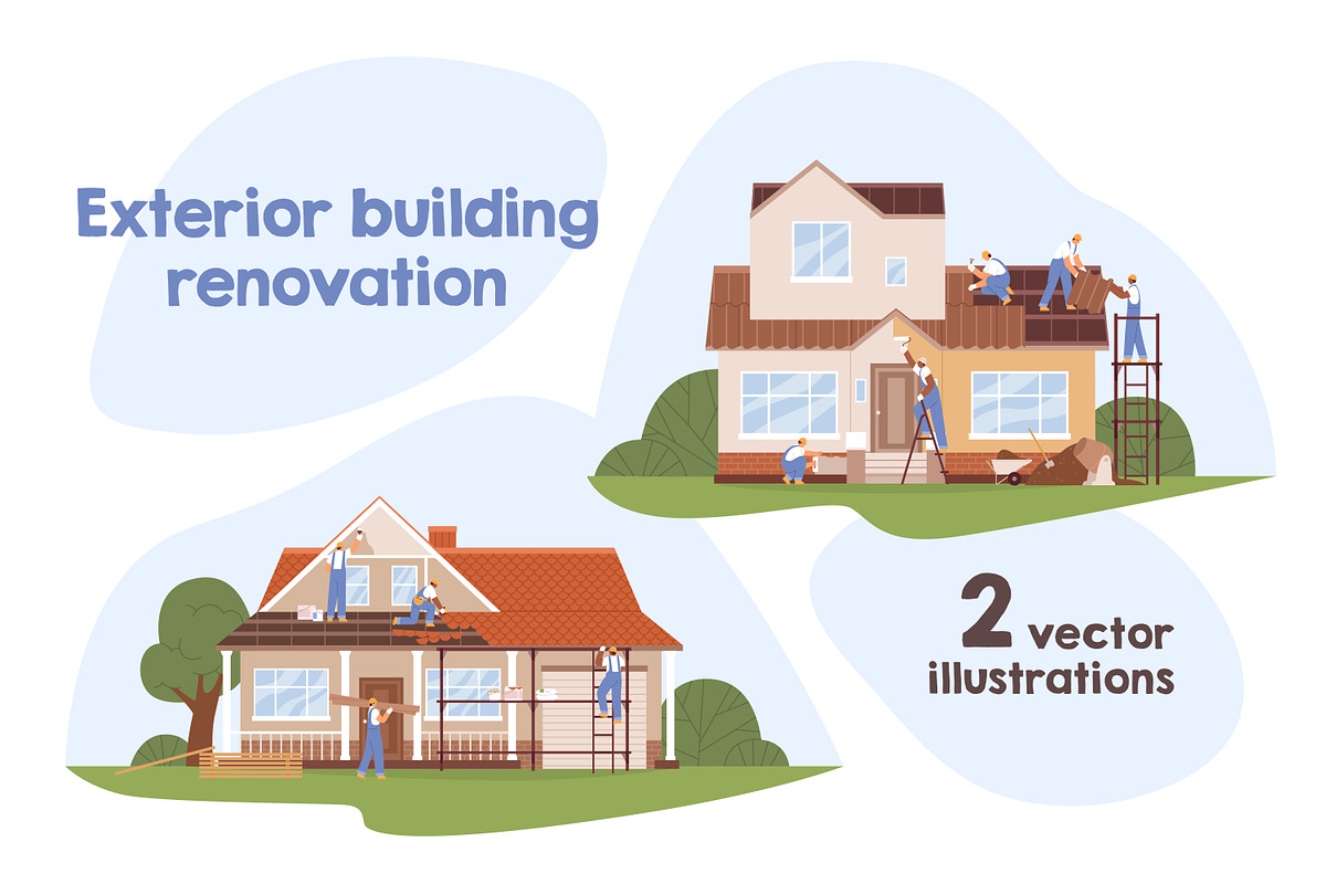 Construction and repair of buildings, a Work Illustration by Good Studio (Photo 1 of 3)