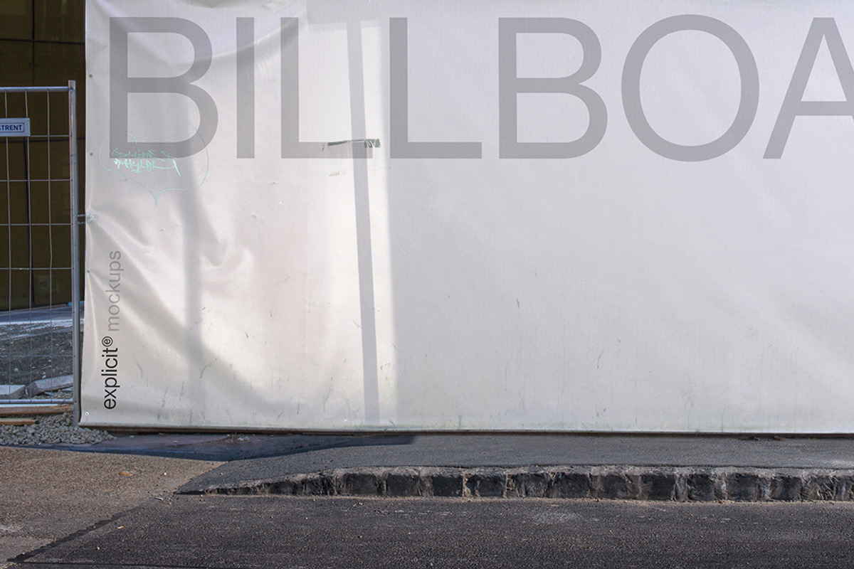 Billboard Mockup – Construction Fenc, a Mockup by ExplicitStudio (Photo 3 of 4)