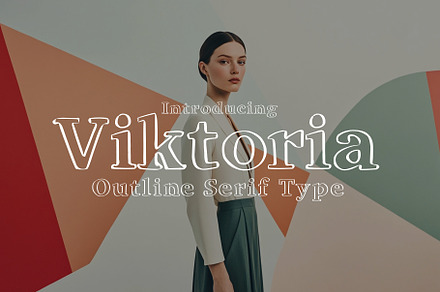 Viktoria - Outline Serif Typeface, a Serif Font by HipFonts