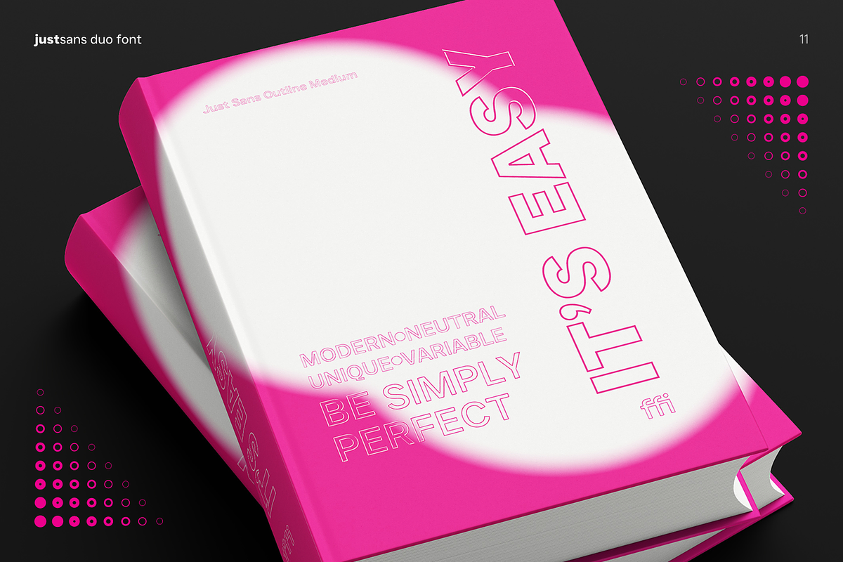 JUST Sans Font Duo — Clean + Outline, a Sans Serif Font by JUST Creative (Photo 11 of 13)