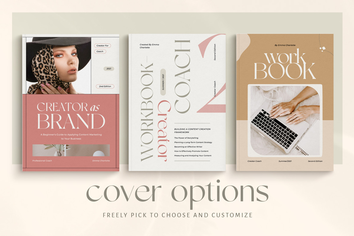 Workbook Ladypreneur Coach CANVA PS, a Magazine Template by Eviory (Photo 6 of 32)