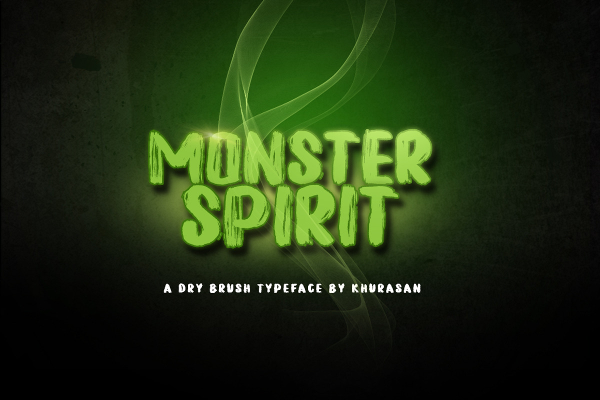 Monster Spirit Brush Font