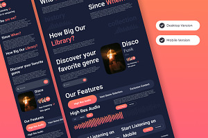 EarGazing - Music Streaming Landing