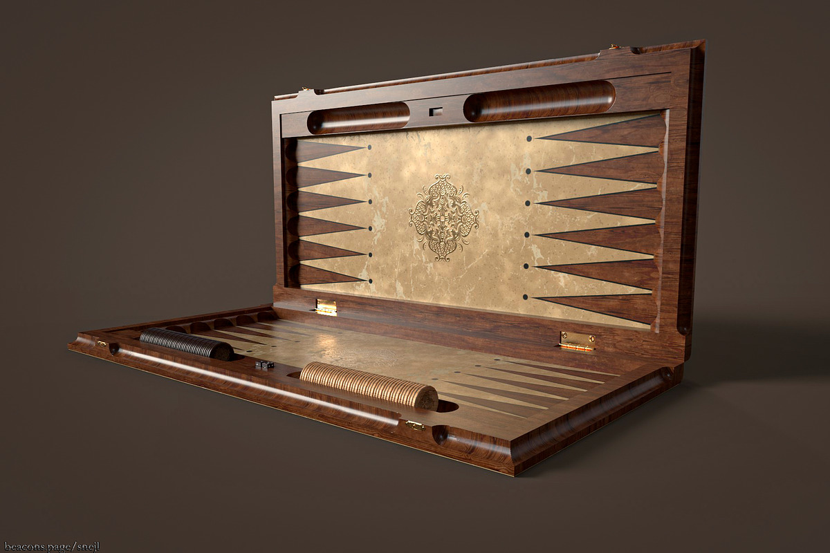 Backgammon, an Object 3D Model by Snji | 3D Models (Photo 8 of 11)