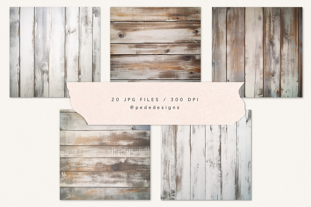 Rustic Wood Textures, a Texture Graphic by PeDe Designs