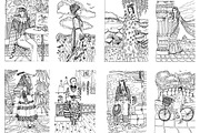 Women of the world Coloring Book, an Illustration by ivanushka-art (Thumbnail 5 of 6)