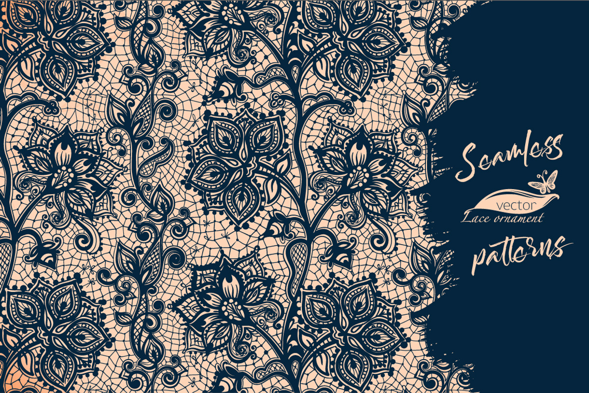 Abstract Lace Seamless Pattern, a Background Graphic by Vikpit (Photo 2 of 3)