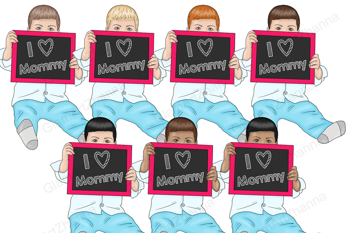Mom Life People Clipart, a Person Illustration by GlamArtZhanna (Photo 2 of 5)