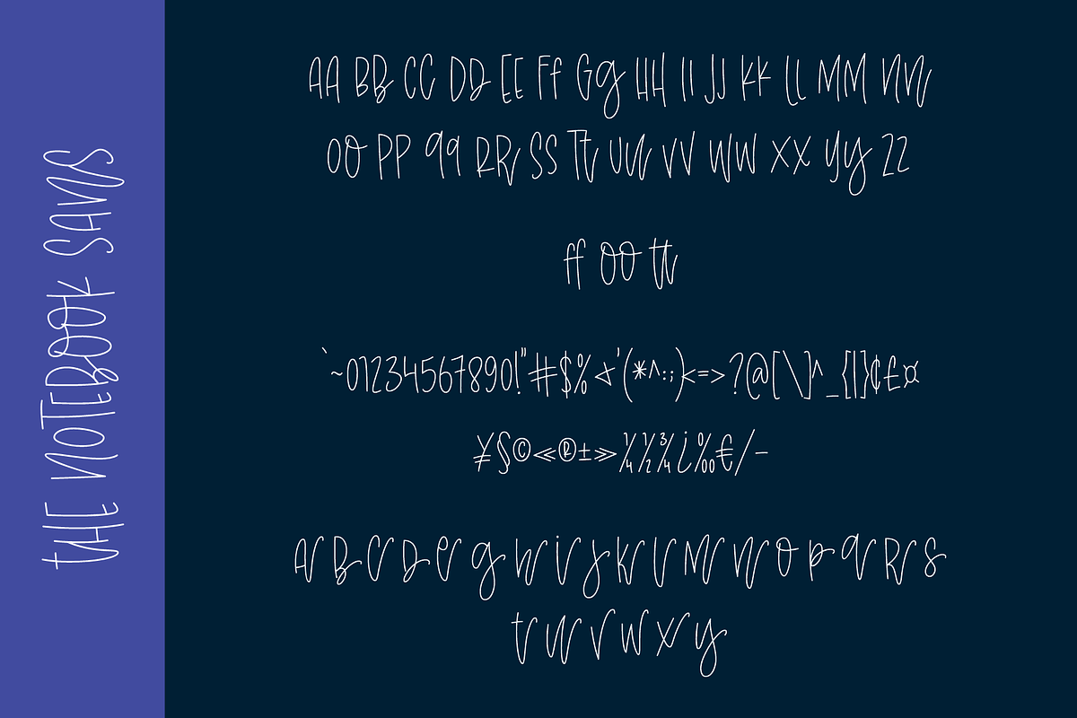 The Notebook Collection Fonts, a Script Font by RedyStudio (Photo 17 of 19)