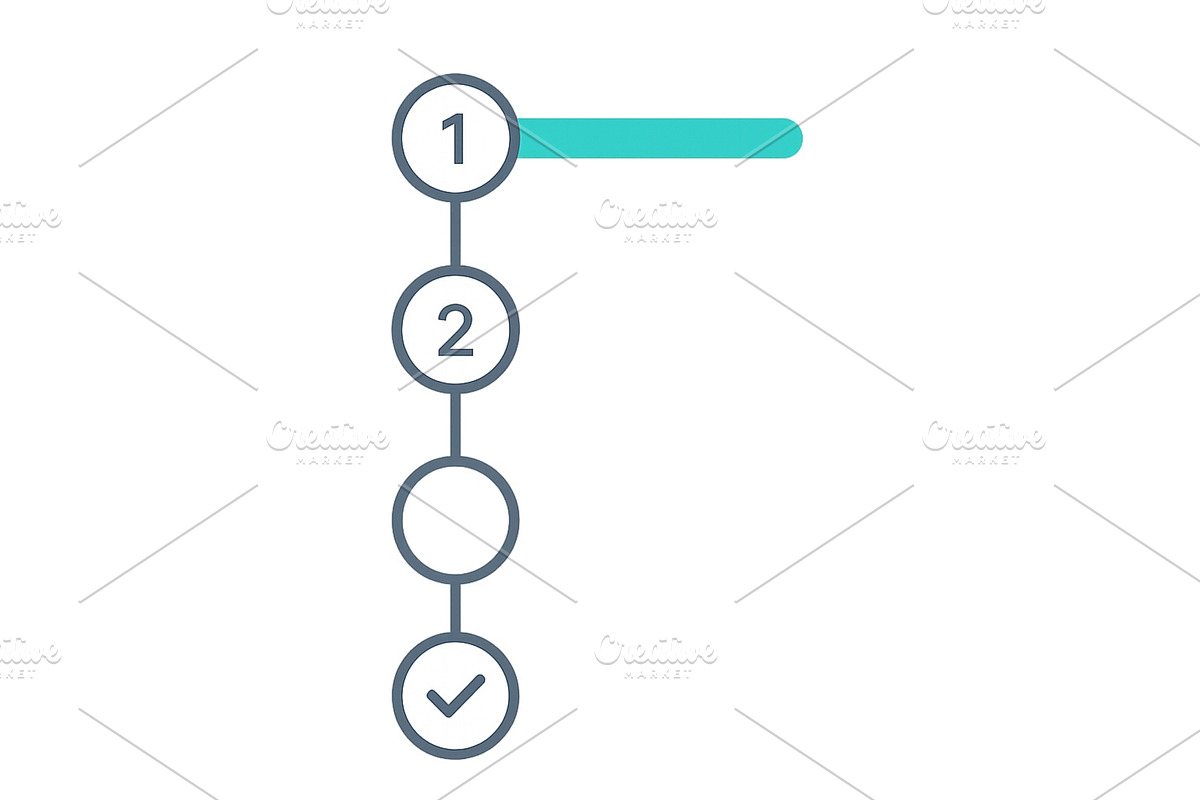 Illustration showing a simple step, a Finance Illustration by ZinetroN