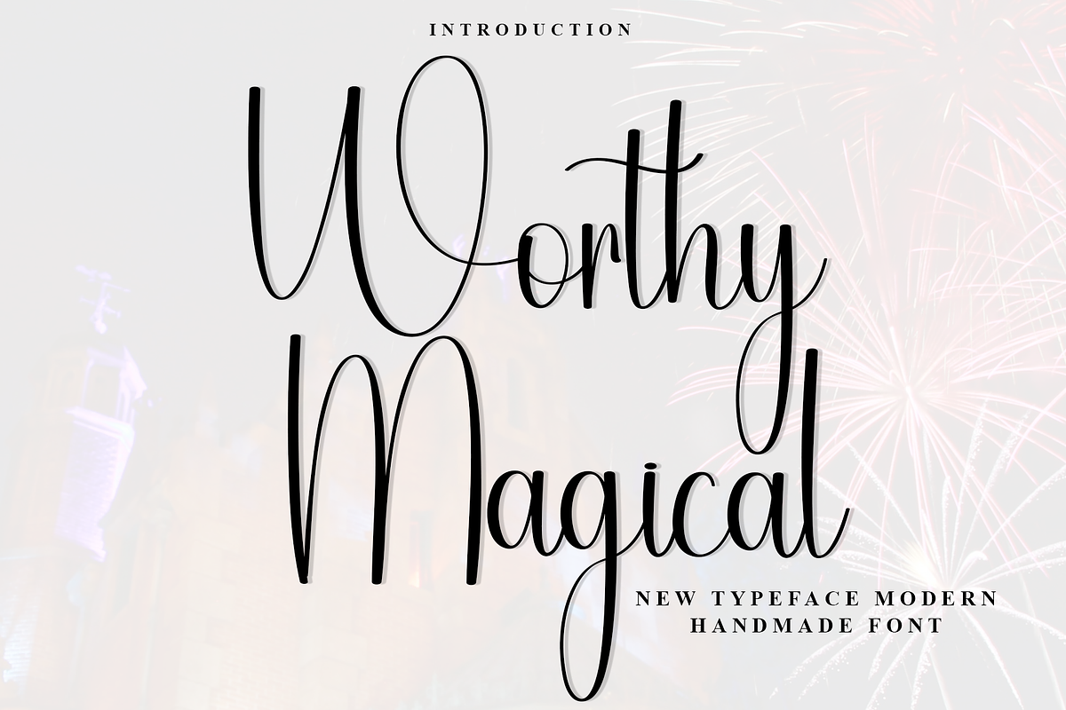 Worthy Magical, a Handwritten Font by InermediaSTUDIO (Photo 1 of 8)